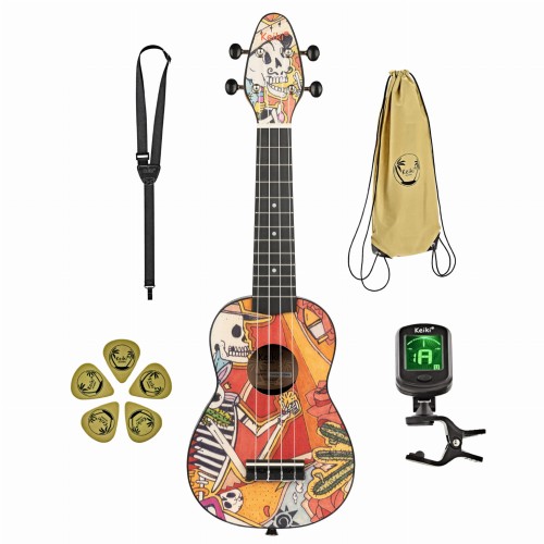 Ortega K2-EM ukulele sopranowe Keiki MEGA ZESTAW