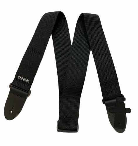 Pas gitarowy Dunlop D07 Black regulowany nylonowy czarny