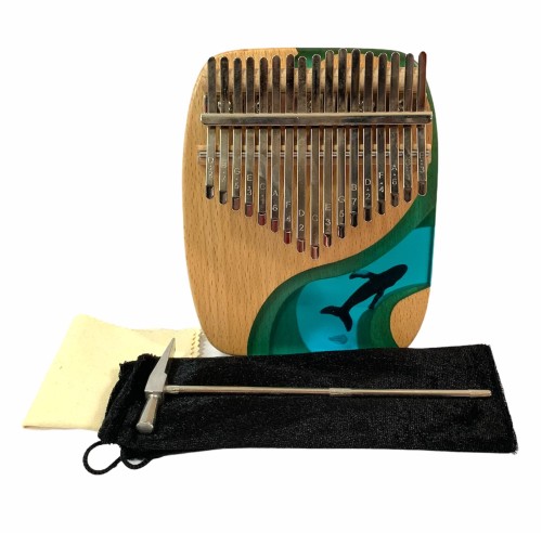 Kalimba drewniana H-Luru FS 17 blaszek set42 orka
