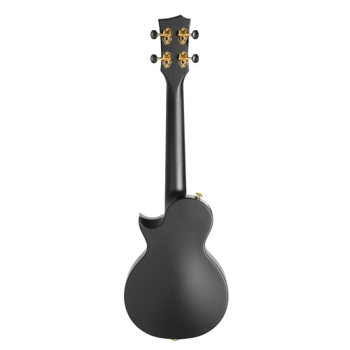 Cascha Carbon Fibre Black ukulele koncertowe super zestaw