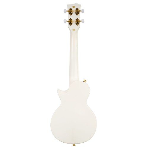 Cascha Carbon Fibre White ukulele koncertowe super zestaw