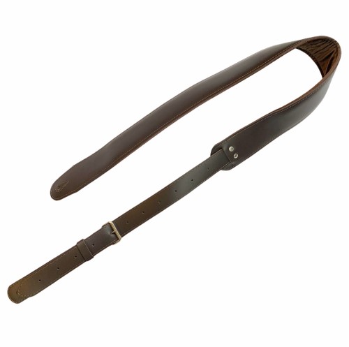 Akmuz PES3000BR pas gitarowy skóra poduszka welur