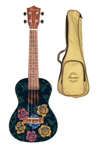 Bamboo BU-23 Aurora ukulele koncertowe z pokrowcem