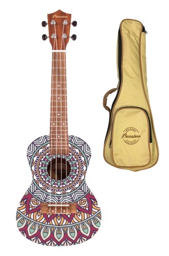 Bamboo BU-23 Deep Ocean ukulele koncertowe z pokrowcem