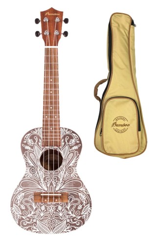 Bamboo BU-23 Elixir ukulele koncertowe z pokrowcem