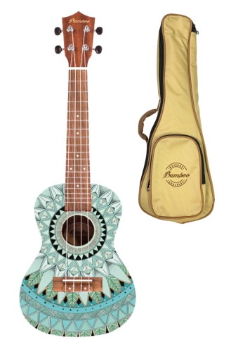Bamboo BU-23 Jade ukulele koncertowe z pokrowcem