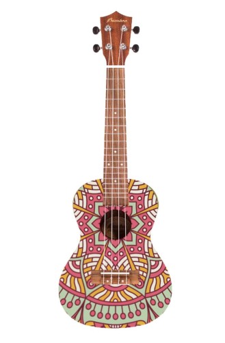 Bamboo BU-23 Pink Mandala ukulele koncertowe
