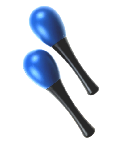 Maraksy M22 niebieskie para grzechotka shaker z tworzywa